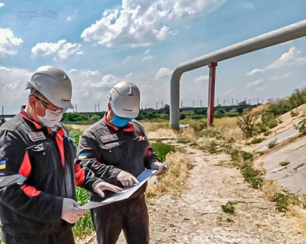 На «Азовстали» прошли испытания нового водовода
