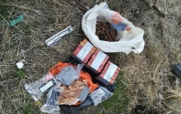 В мирной Константиновке обнаружен тайник с боеприпасами