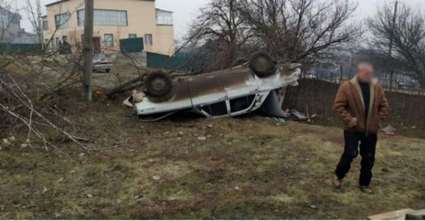 Во время «пьяного» ДТП пострадавшим оказался только автомобиль