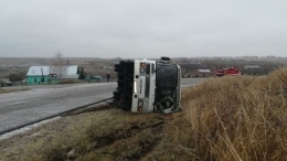 В Донецкой области автобус с рабочими попал в ДТП