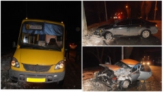 В ОРДО – ДТП с участием двух легковушек и двух автобусов (фото)