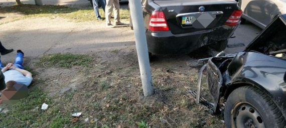 На Донетчине начальник полиции попал в ДТП, пытаясь уйти от погони за получение взятки