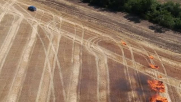 Задержан агроном, который поджог поле со стерней