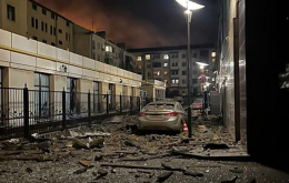 Ночной удар по Донецку - «прилетело» в гостиницу «Донбасс Палас»