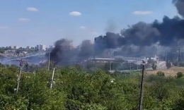 На оккупированном Донбассе бушуют пожары