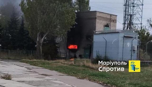 Партизаны в Урзуфе сожгли трансформатор, питавший вражеские базы