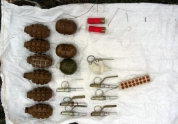 В Бахмуте мужчина хранил дома боевые гранаты