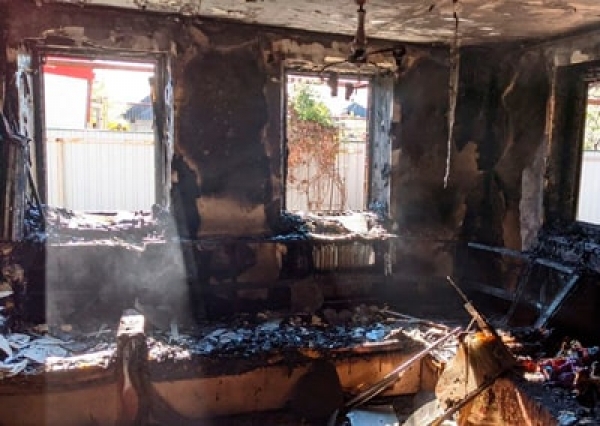 Во время пожара в Краматорске пострадали маленькие дети