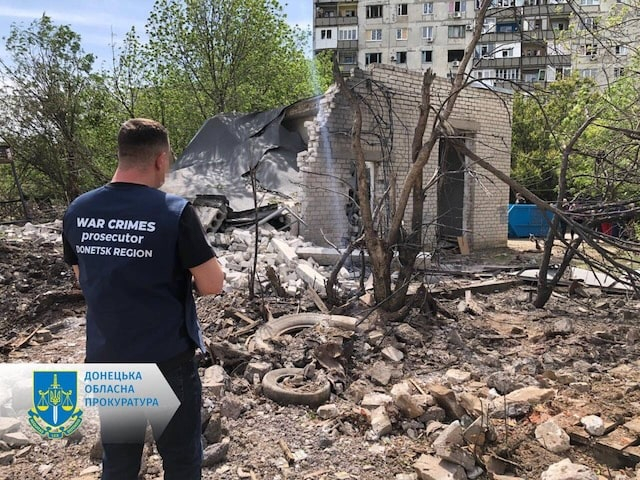 В Краматорске во время авиаудара пострадала семья с ребенком