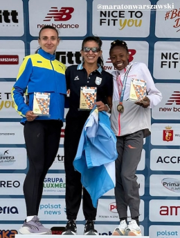 Легкоатлетка из Дружковки заняла второе место на полумарафоне в Польше