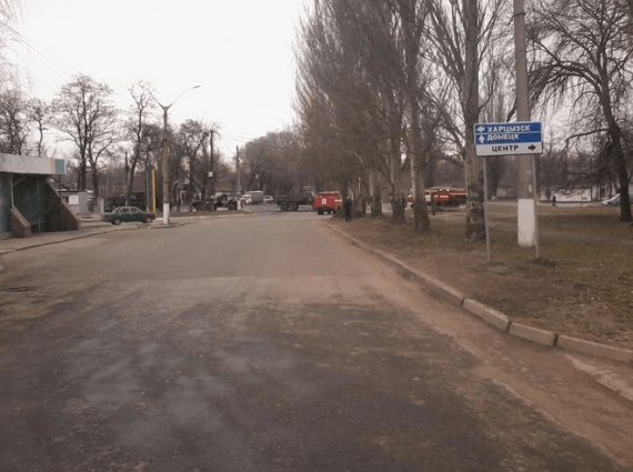 В оккупированной Макеевке горел грузовик с боеприпасами