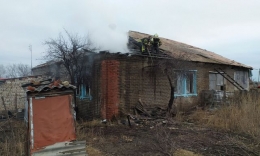 Во время пожара в своем доме погиб житель Славянска