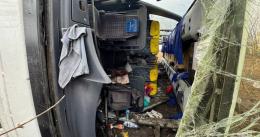 Под захваченным россиянами Иловайском перевернулся автобус с пассажирами