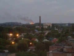 Подробности пожара на столярном цехе в оккупированном Донецке (видео)