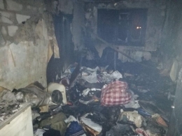 Во время пожара в Мариуполе спасены три человека, в том числе, ребенок