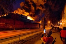 В оккупированном Донецке сгорела военная база боевиков