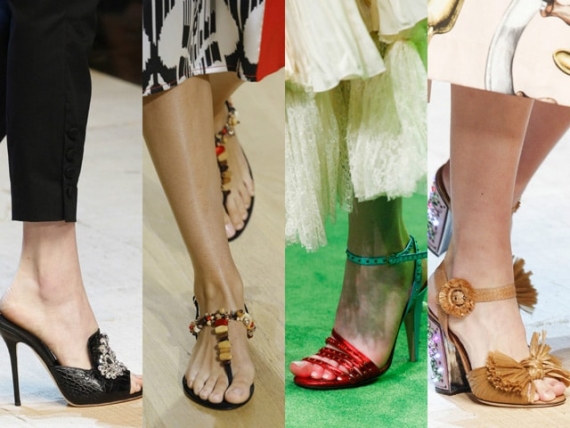Босоножки 2017 года модные тенденции (фото)