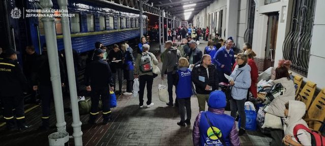 На Буковину прибыл очередной эвакуационный поезд из Донецкой области