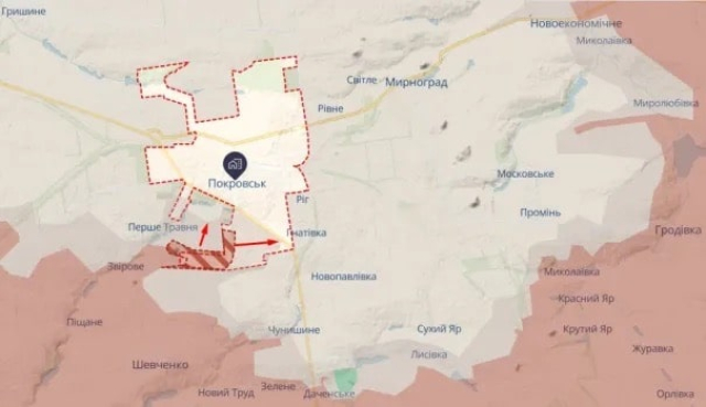Враг захватил южную часть Покровска - DeepState