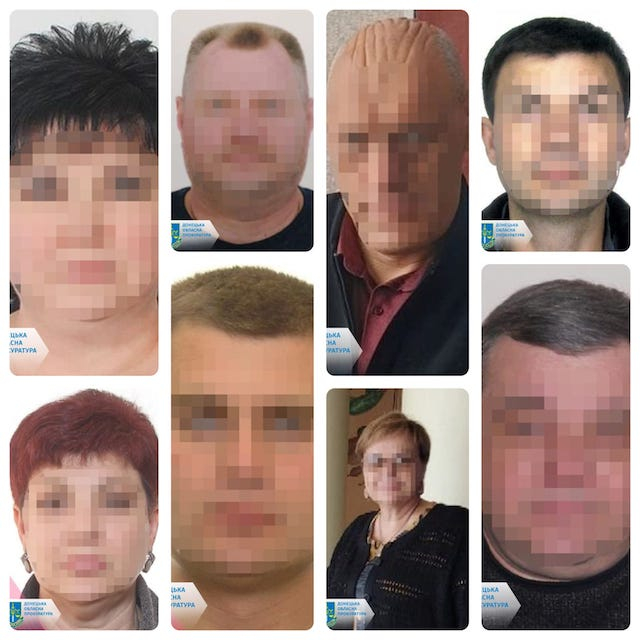 Восьми жителям Донетчины объявлено подозрение в коллаборационизме