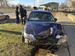 В Краматорске нетрезвый водитель «влетел» в автобусную остановку